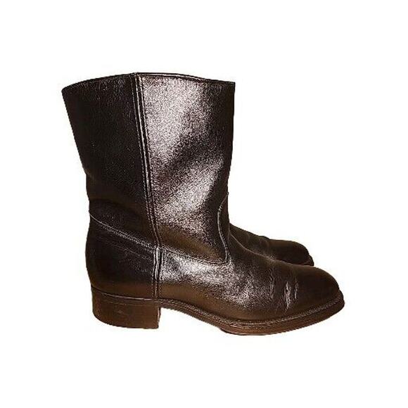 Mason 924 Velvet-Eez Beatle Boots Mens 9.5 B Black Leather Great Condition - Picture 3 of 7